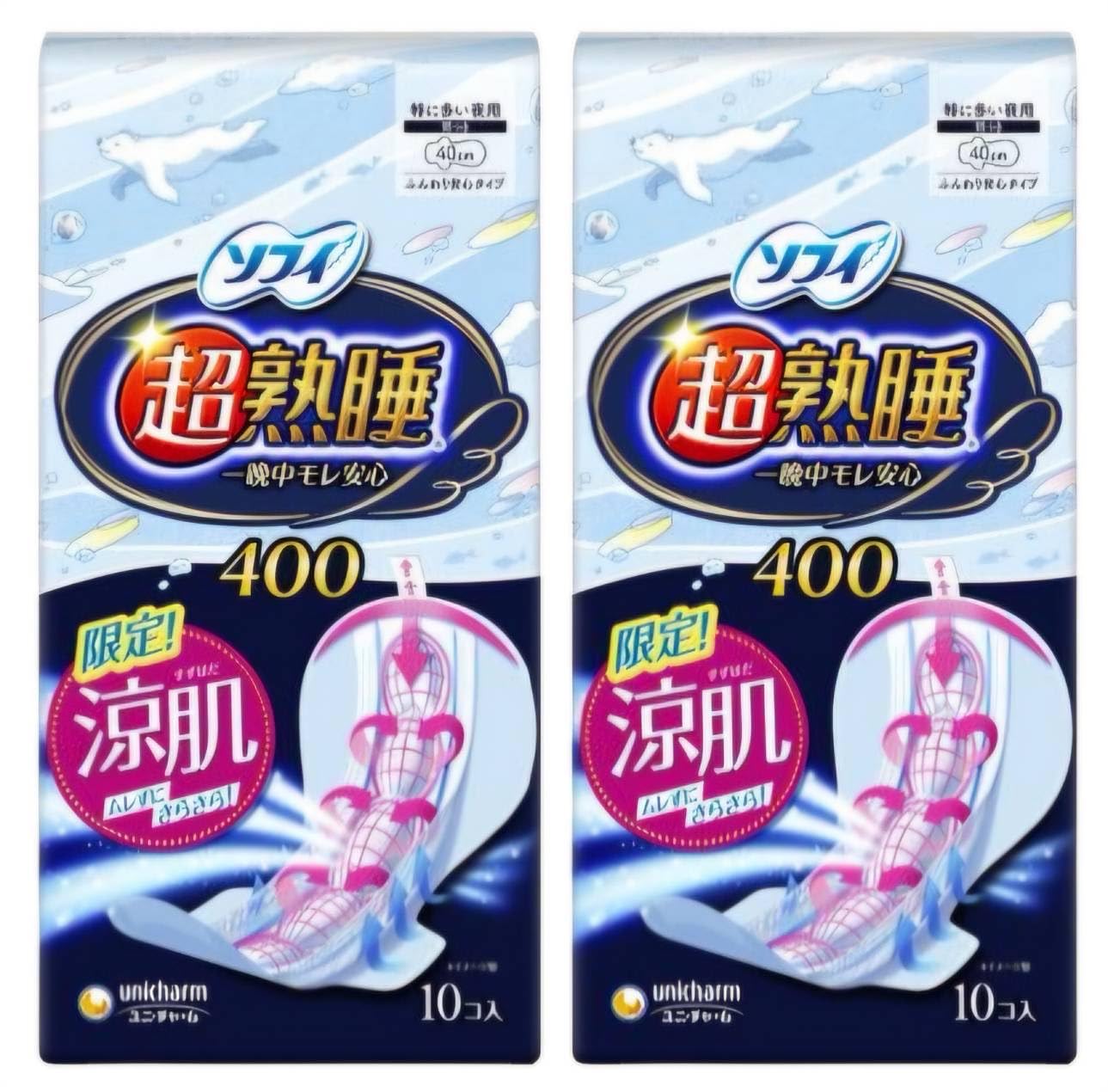 ◇新品・未使用◇ソフィ 超熟睡ガード400 涼肌 10枚入×6袋